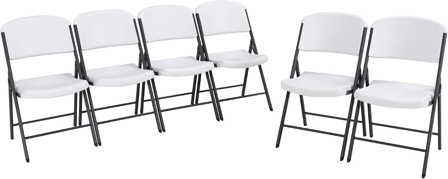 717mOpeHZKL._AC_SL1500_.jpg 80747 Commercial Grade Folding Chairs, 6 Pack, White Granite - Image 1