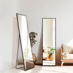 Standing Mirror Full Length Mirror,Large Floor Mirror with Aluminium Frame for Door Bedroom Bathroom Living Room